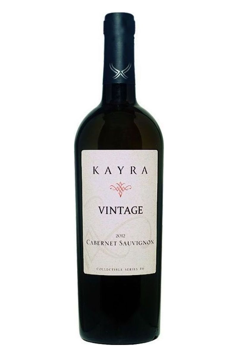 Kayra Vintage Cabernet Sauvignon şişesi